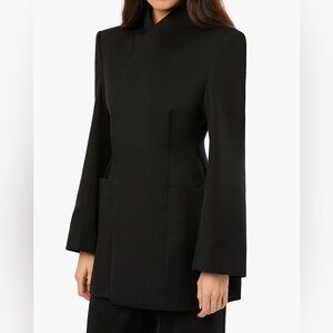 WeWoreWhat Black Structured Long Blazer